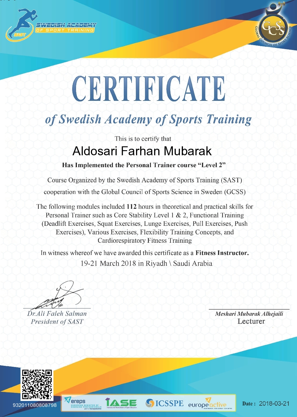 Aldosari Farhan Mubarak